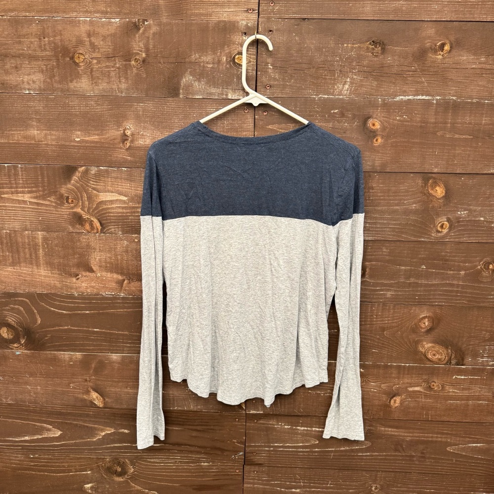 Vince Long Sleeve Blue & Gray Top Size Small - Picture 3 of 5